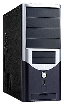 Корпус LinkWorld 316-Y black-silver ATX без БП (2USB, AirDuct)